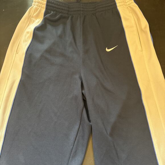 Nike Dri Fit Men Pants Extra Large Blue White Drawstring Activewear XL - Picture 1 of 6